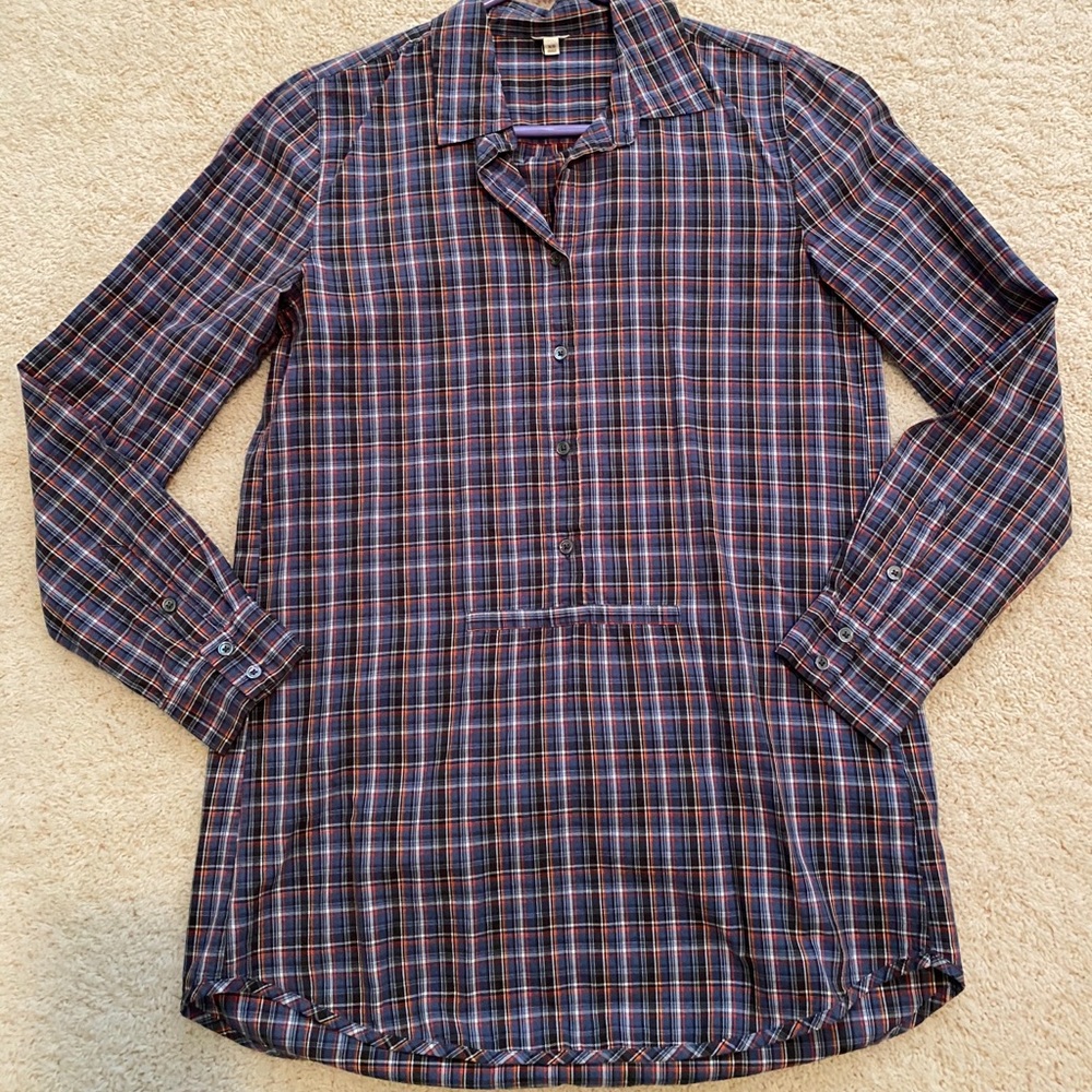 J.Crew Plaid Shirt Dress XS